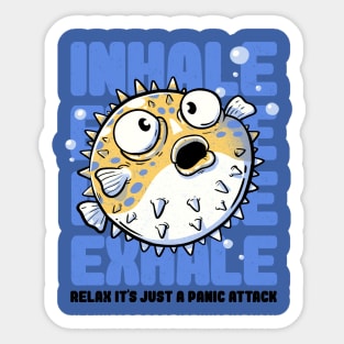 Just a Panic Attack - Funny Fish Sarcasm Gift Sticker